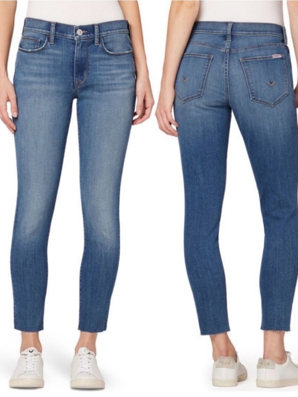 Hudson Women’s Mid-Rise Blue Natalie Skinny Jeans Size 26